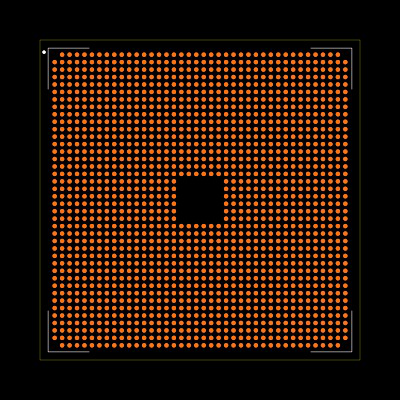 XCVM1302-2MSEVFVC1596 Footprint