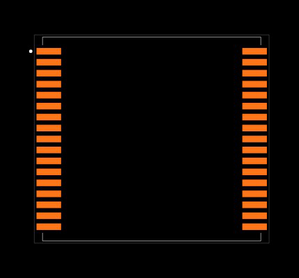 DS1251YP-70IND+ Footprint