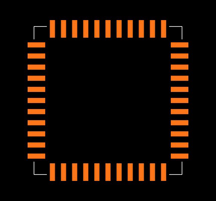 ICL7109CQH+TD Footprint