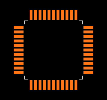 ICL7136CMH+D Footprint