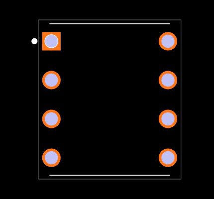 MAX281BEPA+ Footprint
