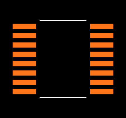 MAX4519EEE+ Footprint