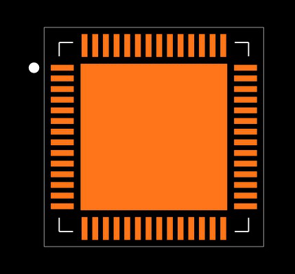 MAX4810CTN+ Footprint
