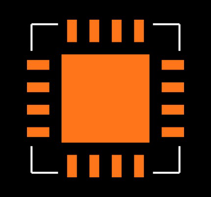 MAX5097AATE+ Footprint