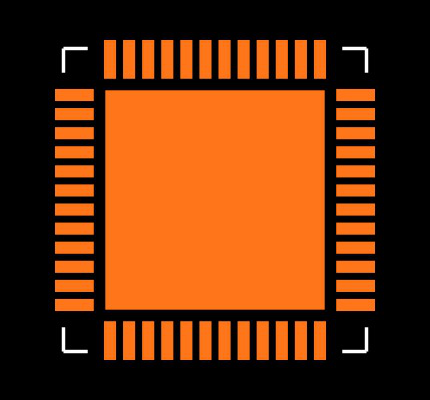 MAX9217ETM+ Footprint