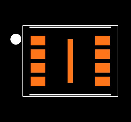 AT25DF041B-MAHNHR-T Footprint
