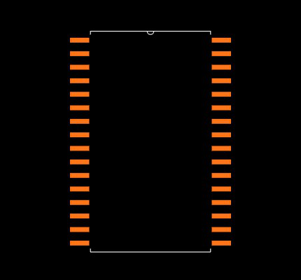 AS6C4008-55SIN Footprint