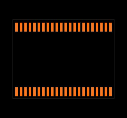AS7C34098A-10TIN Footprint