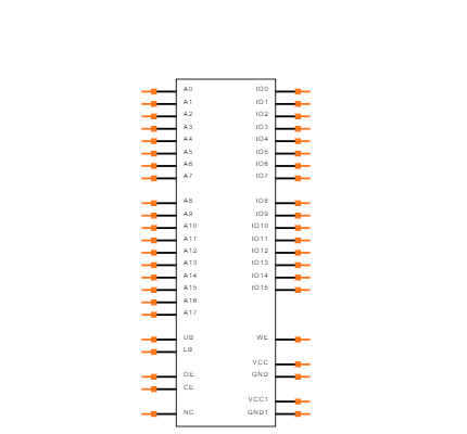 AS7C34098A-10TIN Symbol