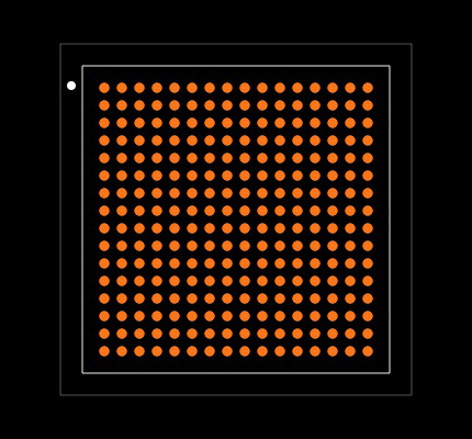 EP3C16U256C6N Footprint