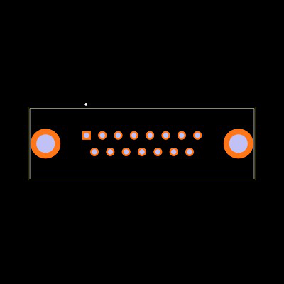 DAP15P365TXLF Footprint