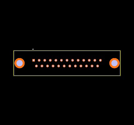 DB25P364TXLF Footprint
