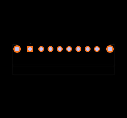 DCL8W8P500G30LF Footprint