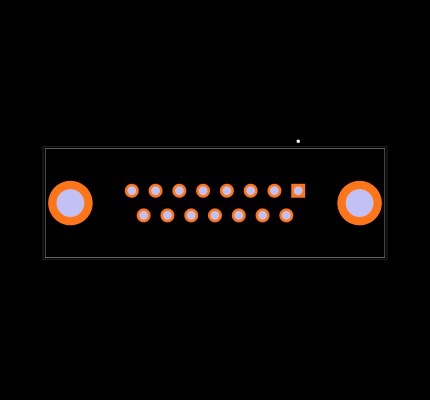 D15S24A4GI00LF Footprint