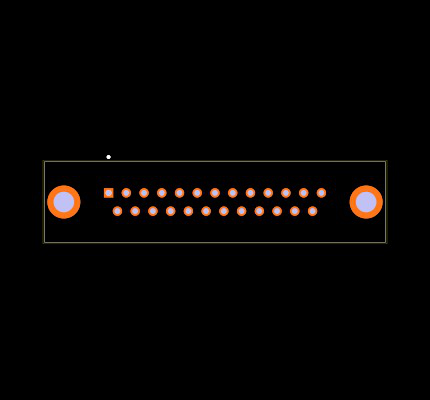 D25P24A4PA00LF Footprint