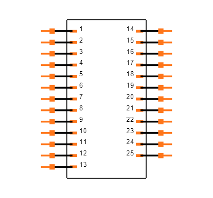 D25P33E4GL00LF Symbol