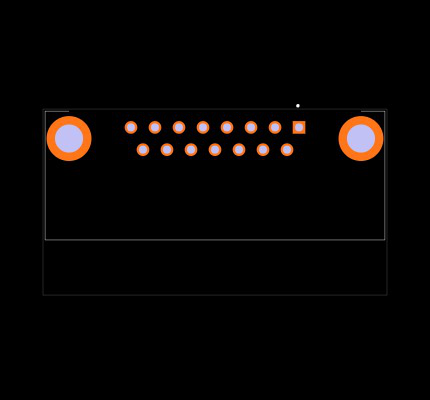 DAM15S500M Footprint