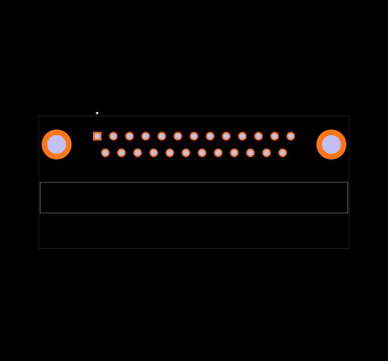 DBP25P864GTXLF Footprint