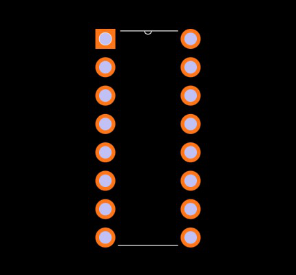 AD7543JN Footprint