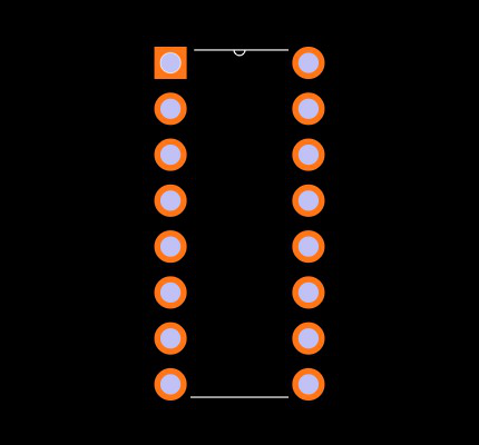 AD7543KN Footprint