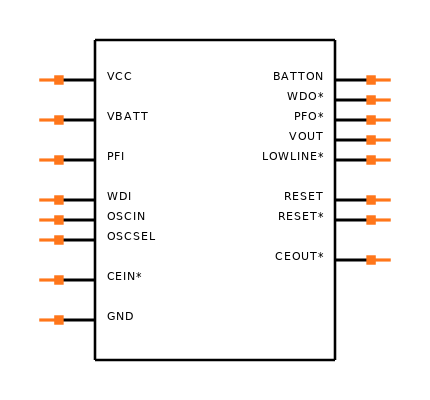 ADM695AR-REEL Symbol