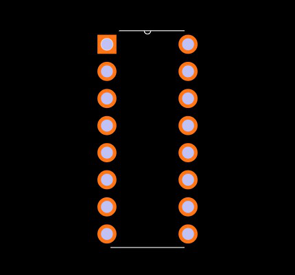 ADM696AN Footprint