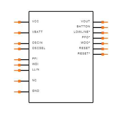 ADM696AN Symbol