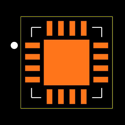 ADG6412BCPZ-REEL7 Footprint