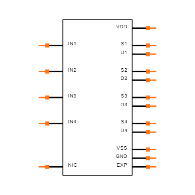 ADG6412BCPZ-REEL7 Symbol