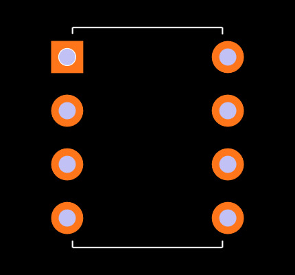 LT1027CCN8-5 Footprint