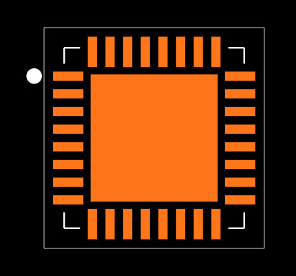 AD5758BCPZ-RL7 Footprint