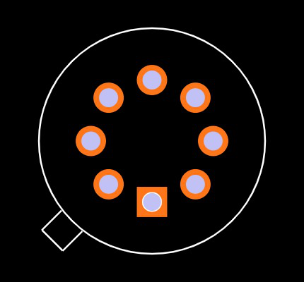 AD584SH/883B Footprint