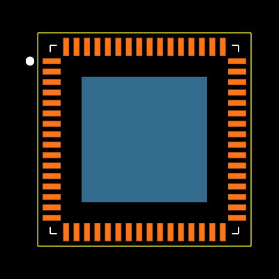 AD6655ABCPZ-125 Footprint