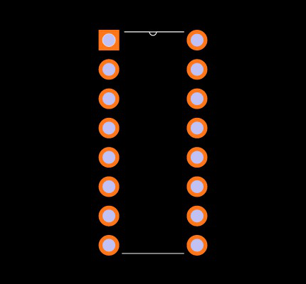 AD7111ABN Footprint