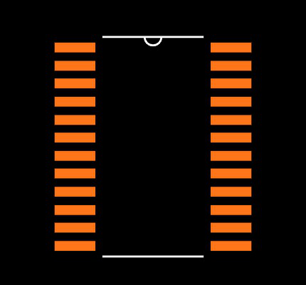 AD7366BRUZ-500RL7 Footprint