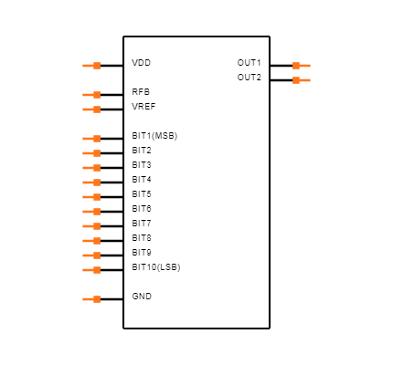 AD7533KN Symbol
