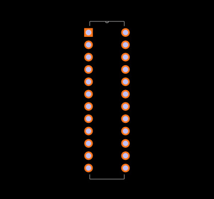AD7547JNZ Footprint