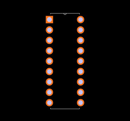 AD7574JN Footprint