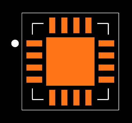 AD8222ACPZ-R7 Footprint