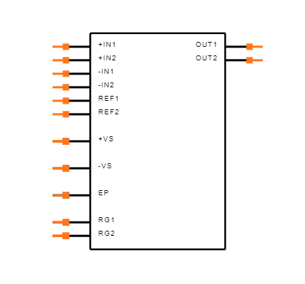 AD8222ACPZ-R7 Symbol