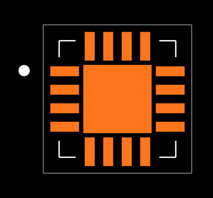 AD8555ACPZ-R2 Footprint