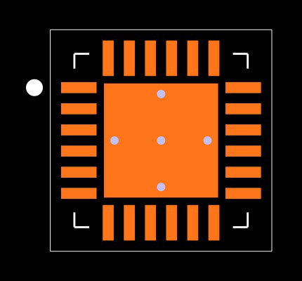ADF4360-0BCPZ Footprint