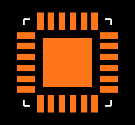 ADF4360-7BCPZ Footprint