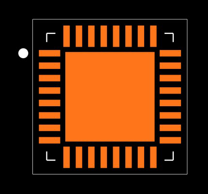 ADF5356BCPZ-RL7 Footprint