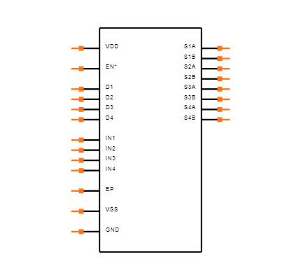 ADG1434YCPZ-REEL Symbol