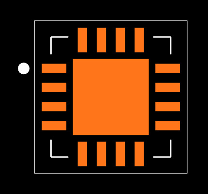 ADG1604BCPZ-REEL Footprint