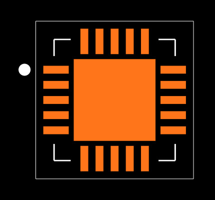 ADG3308BCPZ-REEL Footprint