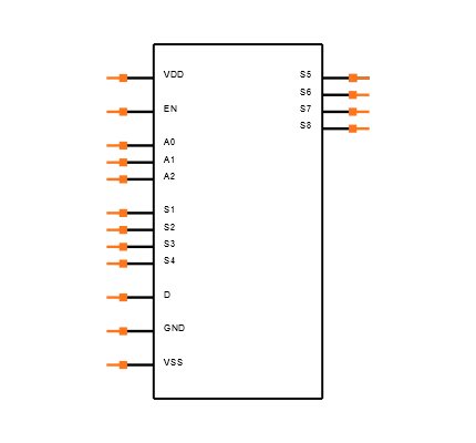 ADG408BR-REEL Symbol