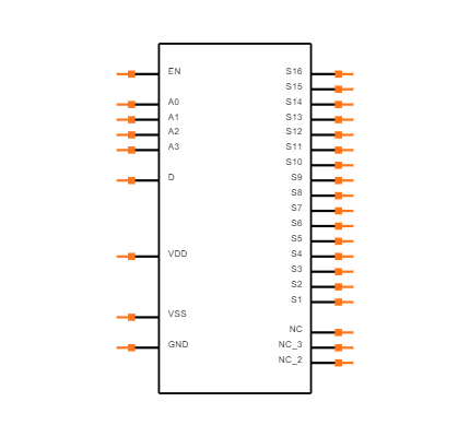 ADG506AKR-REEL Symbol