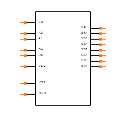 ADG509AKRZ-REEL Symbol